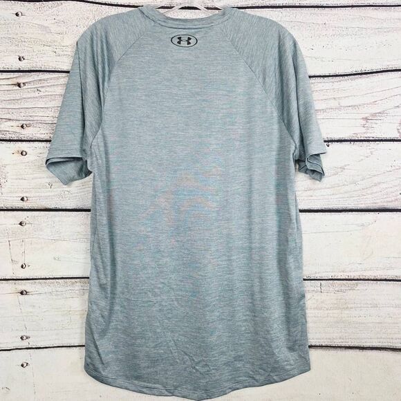 Under Armour Tech Tee Gray Short Sleeve Performance Shirt M - Picture 4 of 7